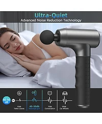 Skonyon 3200 Rpm Massage Gun Handheld Body Massager with 8 Interchangeable Heads for Muscle Relief