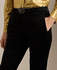 Lauren Ralph Petite Mid Rise Cropped Pants