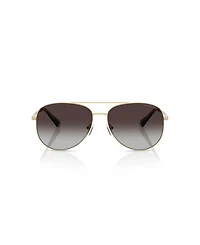 Michael Kors Women's Pilot Sunglasses, Perledo MK1172