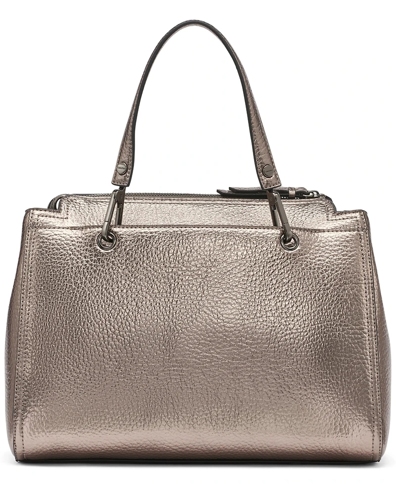 Calvin Klein Women's Garnet Metallic Satchel Bag