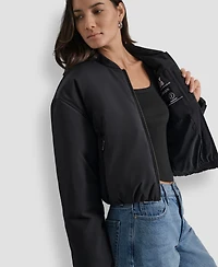 Dkny Jeans Women's Long Sleeve Bomber Jacket
