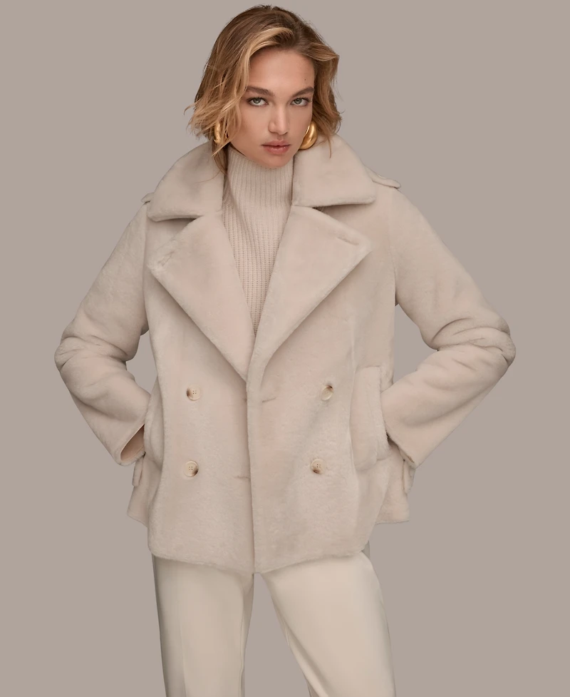 Donna Karan New York Women's Double-Breasted Coat