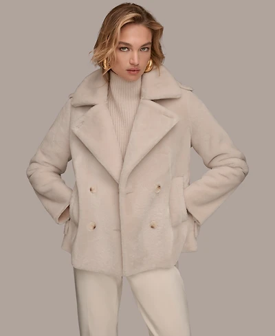 Donna Karan New York Women's Double-Breasted Coat