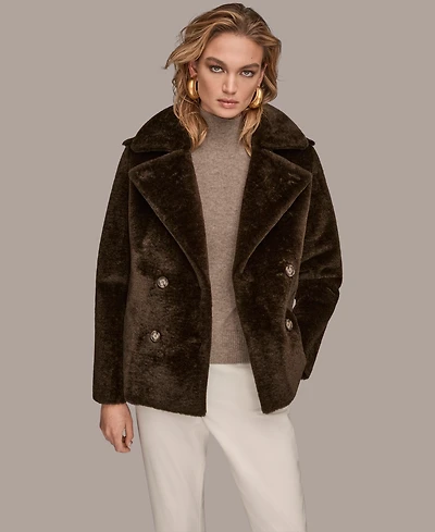 Donna Karan New York Women's Double-Breasted Coat