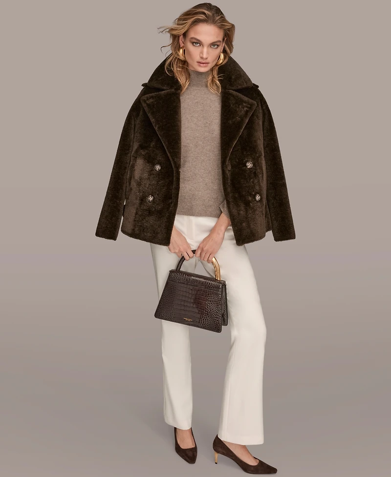 Donna Karan New York Women's Double-Breasted Coat