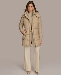 Donna Karan New York Women's Hooded Puffer Coat
