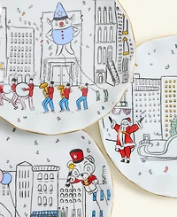 Macy's Thanksgiving Day Parade Scalloped Appetizer Plate Set, Set of 6, Macy's Exclusive