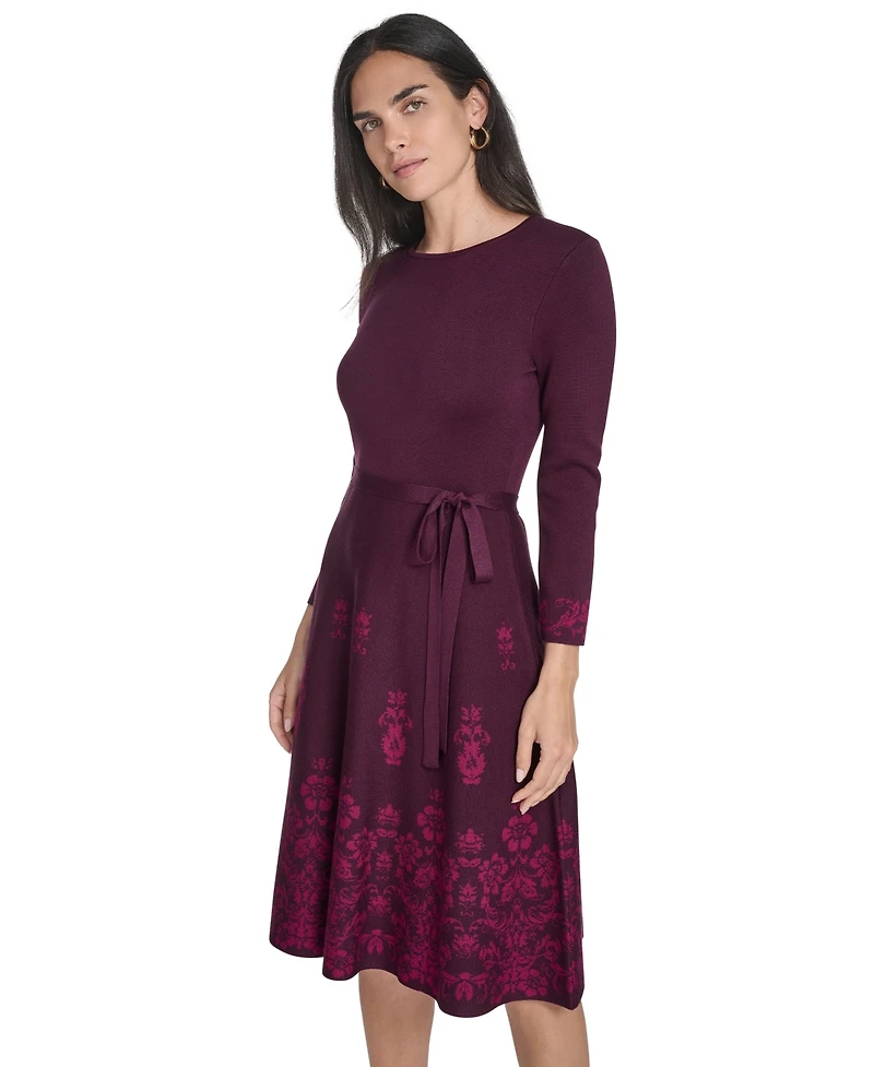 Jessica Howard Women's Placement Print Fit and Flare Dress