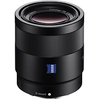 Sony Sonnar T Fe 55mm f/1.8 Za Lens for Sony E, Bundle with Flip-Zip 4-Section Aluminum Multi-Functional Photo Tripod, Cleaning Kit, Cleaning Cloth