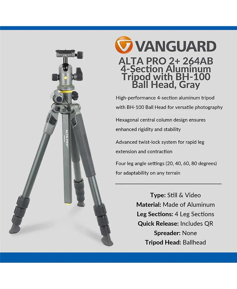 Tamron 28-300mm f/4-7.1 Di Iii Vc Vxd Lens with Alta Pro 2+ 264AB 4-Section Aluminum Tripod