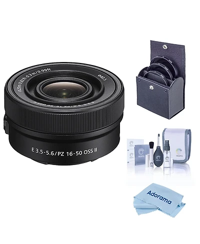 Sony E Pz 16-50mm f/3.5-5.6 Oss Ii Lens, Bundle with 40.5mm Filter Kit, Cleaning Kit and Microfiber Cleaning Cloth