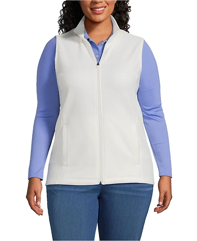 Lands' End Women's Plus Thermacheck 100 Fleece Vest