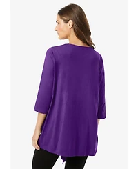 Woman Within Women's 7-Day Layered 2-In-1 Tunic
