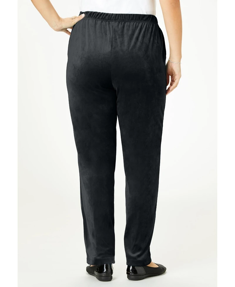 Woman Within Plus Velour Pant