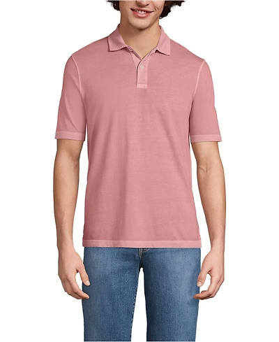 Lands' End Men's Short Sleeve Sun Faded Super T Polo