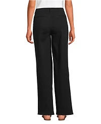 Lands' End Women's Petite Chino High Rise Rail Straight Leg Pants