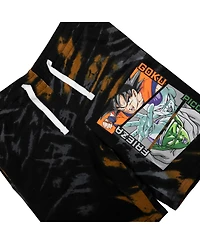 Dragon Ball Z Boys Goku, Frieza, and Piccolo Short Sleeve Tee Lounge Shorts 2-Piece Set