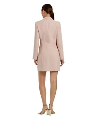 Mac Duggal Women's Boucle Long Sleeve Blazer Mini Dress