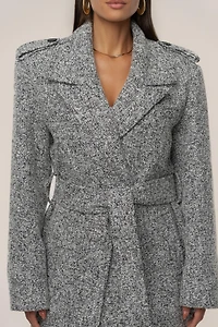 Jluxlabel Women's Savannah Belted Tweed Coat