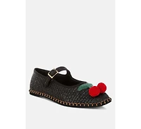 Brunch Date Cherry Accent Mary Jane Flats Women