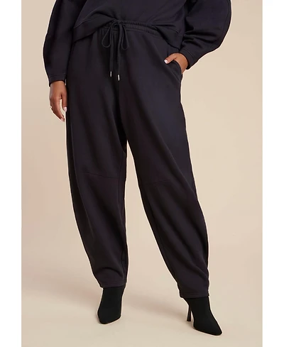 Eloquii Women's Elements Barrel Leg Sweatpant