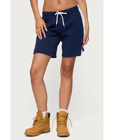 Edikted Women's Contrast Nylon Bermuda Shorts