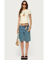 Edikted Womens Papaya T Shirt
