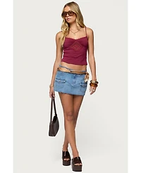 Edikted Women's Mor Lacey Tank Top