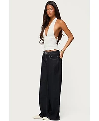 Edikted Women's Larissa Scrunch Halter Top