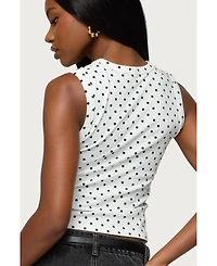 Edikted Women's Rosalind Polka Dot Tank Top