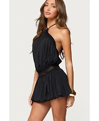 Edikted Women's Aida Backless Bubble Mini Dress