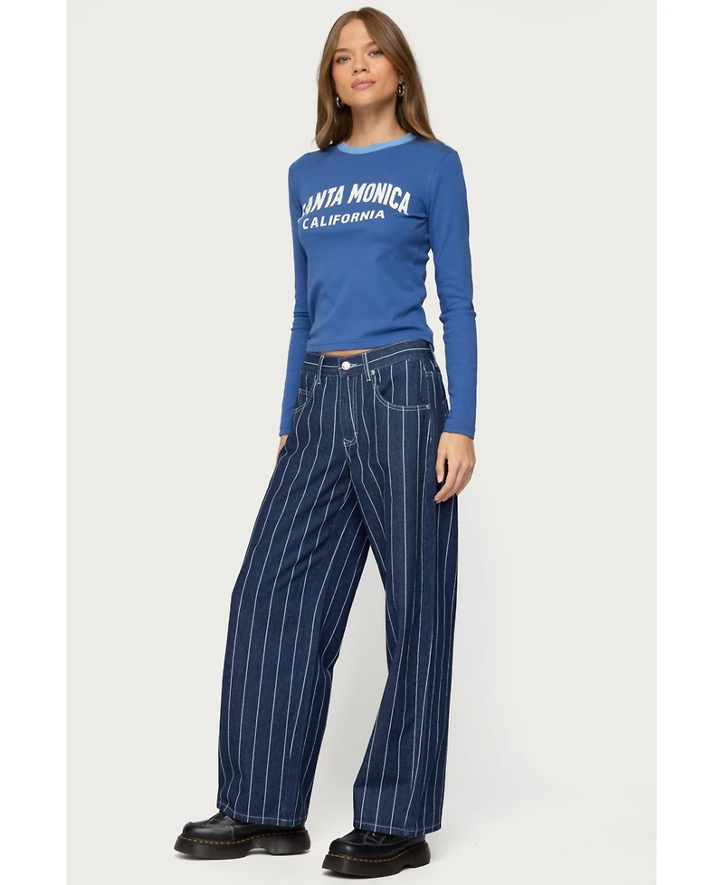 Edikted Women's Santa Monica Long Sleeve T Shirt