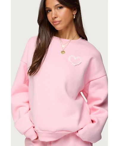 Edikted Women's Love Oversized Sweatshirt