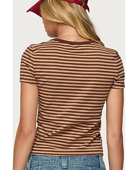 Edikted Women's Nessie Striped T Shirt