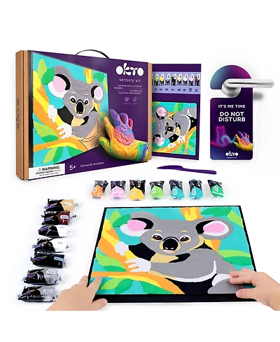 Wise Elk Okto Clay by Numbers - Koala - (11.4×11.4 in) - Ages 5+