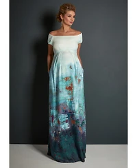 Tiffany Rose Maternity Aria Off Shoulder Gown