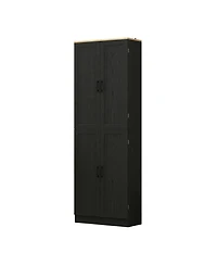 Slickblue Modern Wooden Kitchen Storage Cabinet with Doors for Pantry and Dining Room Essentials