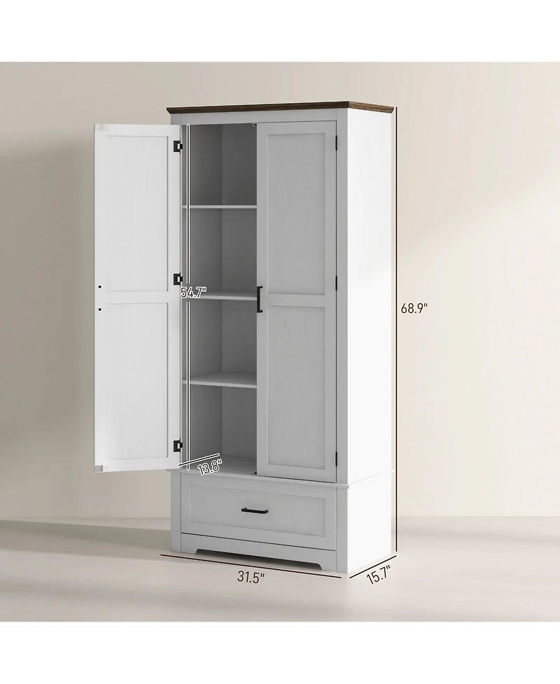 Slickblue Modern Kitchen Storage Cabinet Durable Design for Pantry and Cooking Essentials