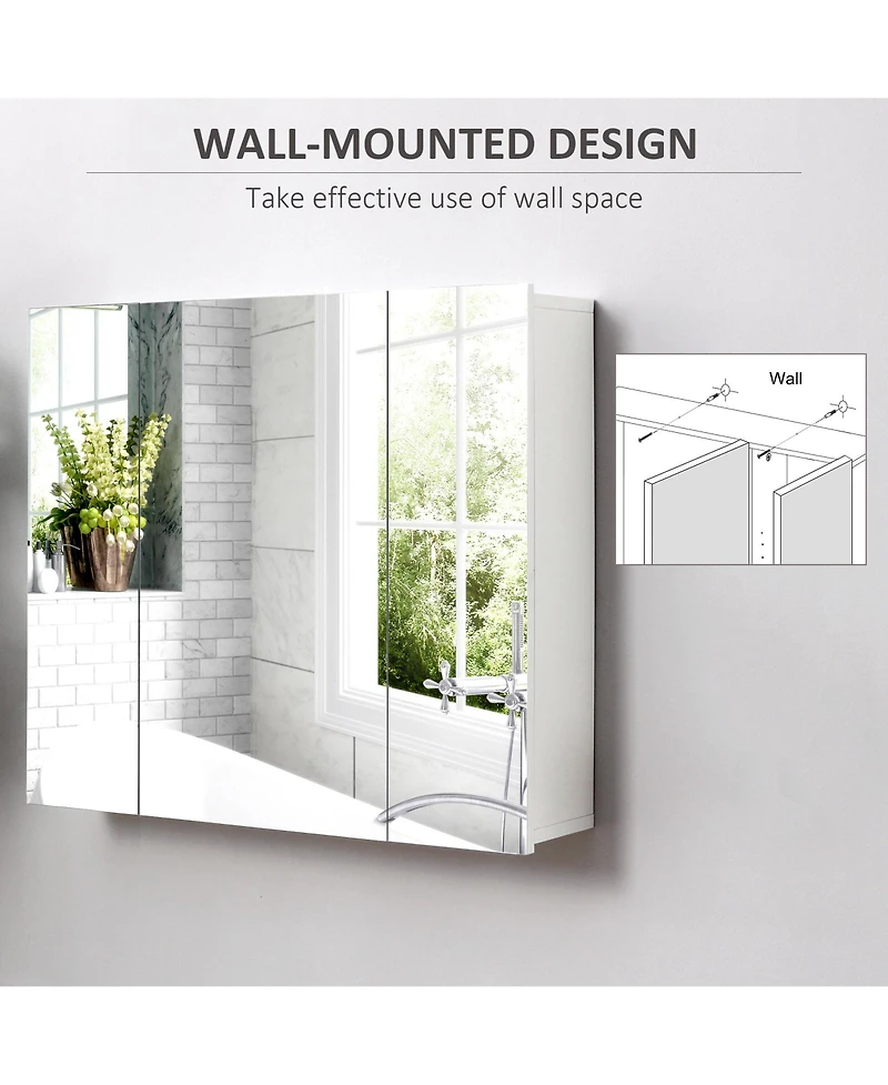 Slickblue Bathroom Cabinet with Mirror for Stylish and Functional Bathroom Storage