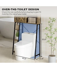 Slickblue Over the Toilet Storage Cabinet with Shelves for Bathroom Organization and Space Saving