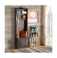 Slickblue Tall Slim Shoe Storage Cabinet for Organizing Footwear in Compact Spaces