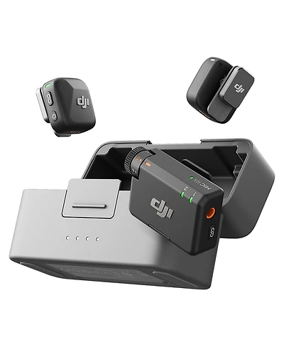 Dji Mic Mini 2.4GHz 2-Person Clip-On Digital Wireless Microphone System with Charging Case