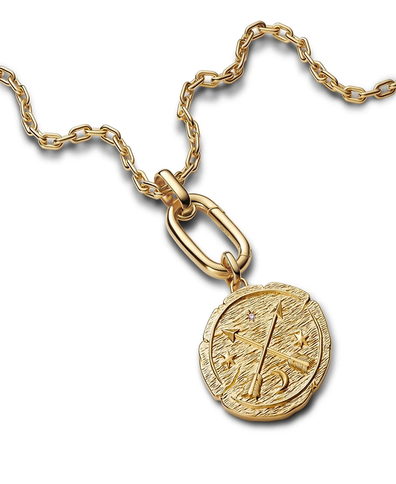 Pandora Crossing Arrows Oversized Medallion Charms