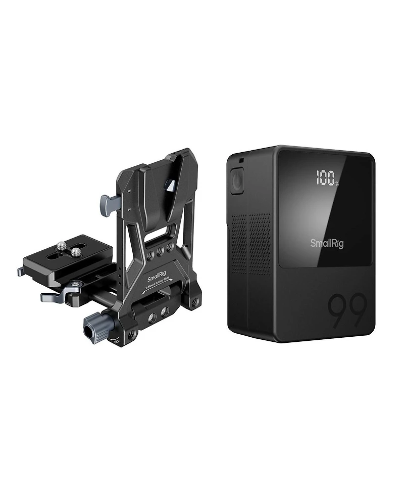 SmallRig VB99 Mini Rechargeable V-Mount Battery with Foldable Battery Plate