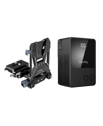 SmallRig VB99 Mini Rechargeable V-Mount Battery with Foldable Battery Plate