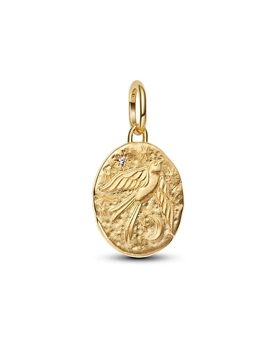 Pandora Gold Plated Swallow Medallion Charms