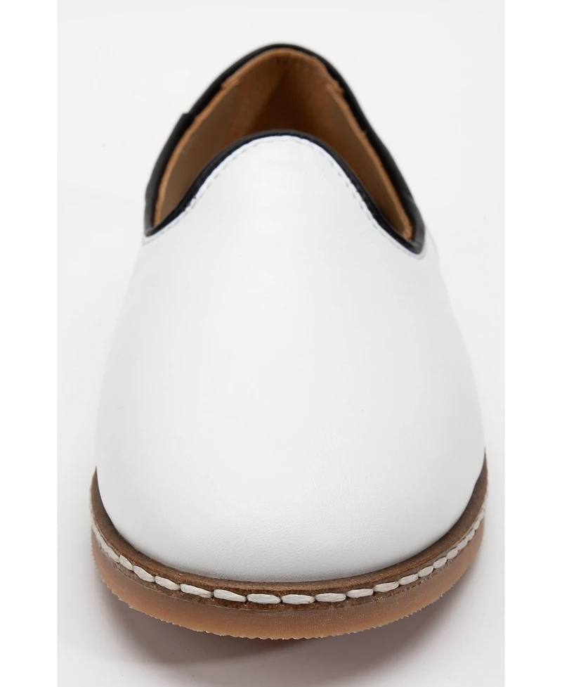 Epilogue Shoes Dalya Leather Slip On Flats (Women)