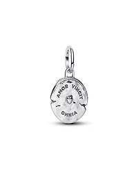 Pandora Sterling Silver Heart Medallion Charms