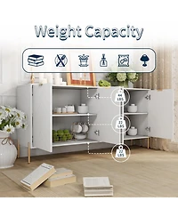 4-Door Accent Cabinet More Large Storage Cabinet