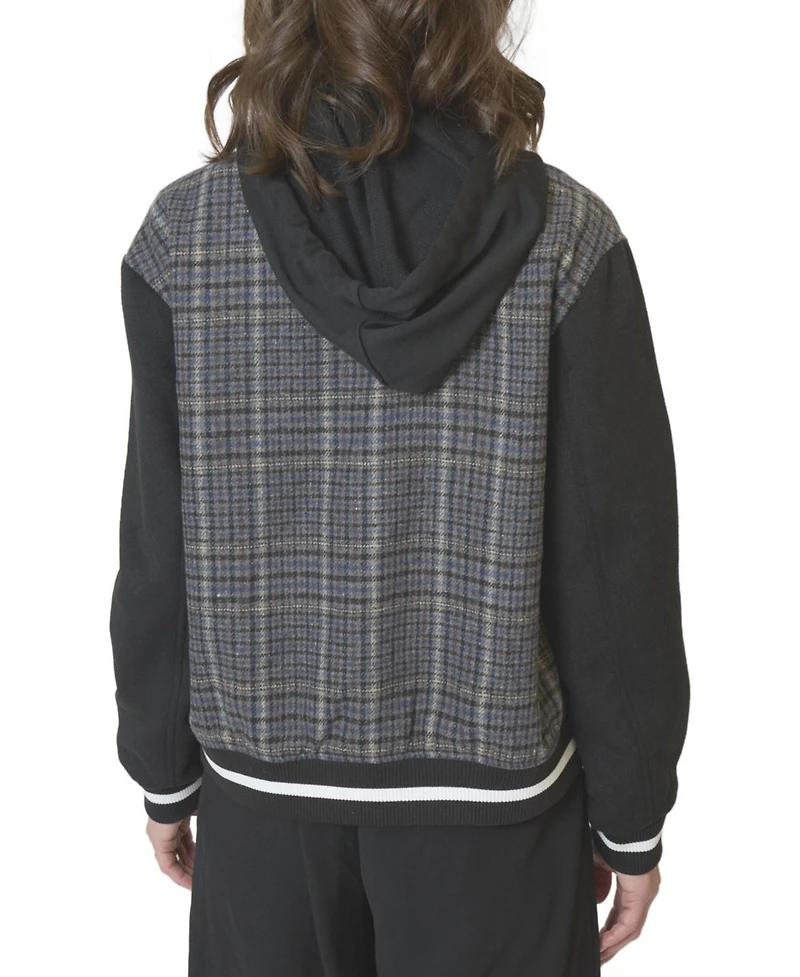 Central Park West Women's Billie Plaid Bomber